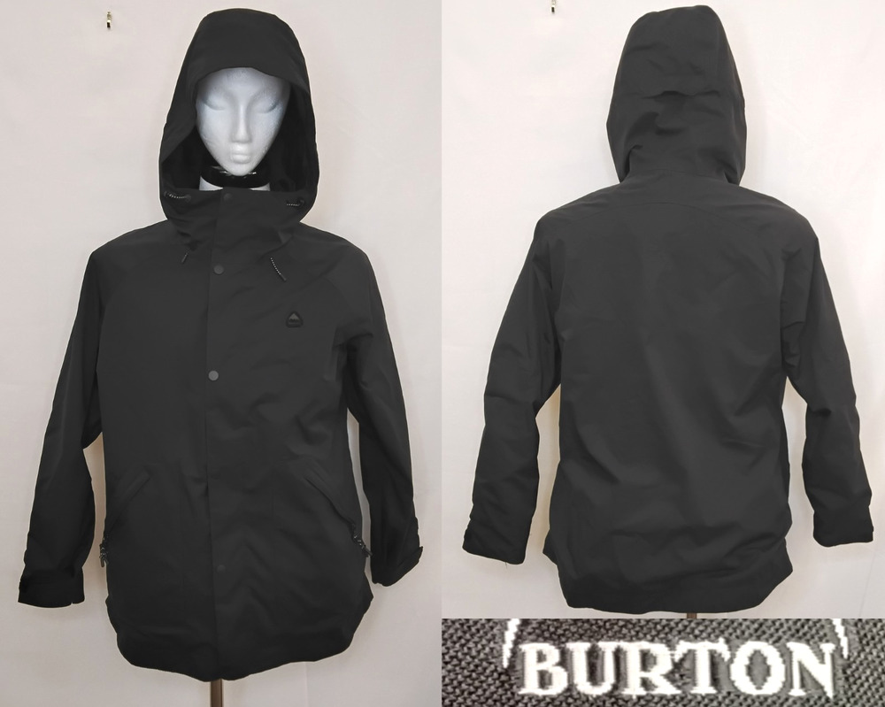 Burton Ski/Snowboard Jacket Women's L Black Insulated Pow Skirt Modern #J5993